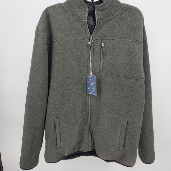 Weatherproof Mens Jacket Full Zip Sherpa Jacket Mens Size Large - Picture 5 of 8